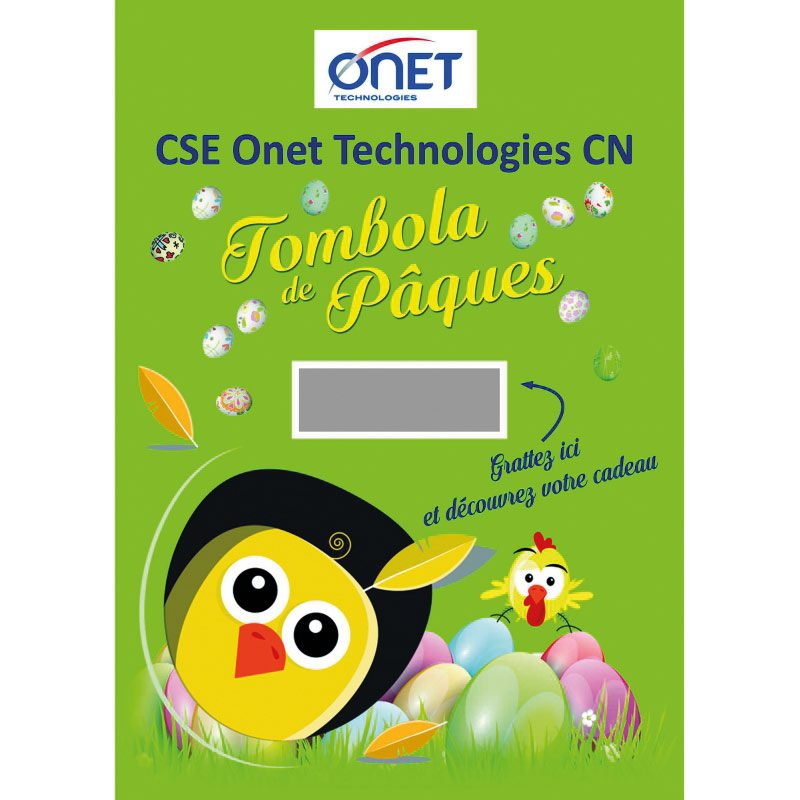 Carte à gratter publicitire imprimée personnalisable pour opérations commerciales