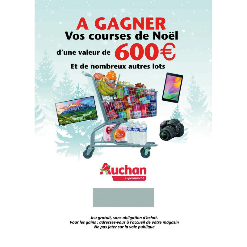 Carte à gratter sur mesure personnalisée pour campagnes événementielles