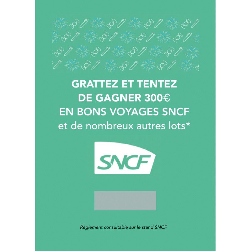 Impression personnalisée carte à gratter évenementielle