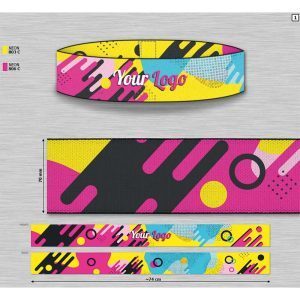 Bande résistance personnalisée sport avec logo pour fitness.