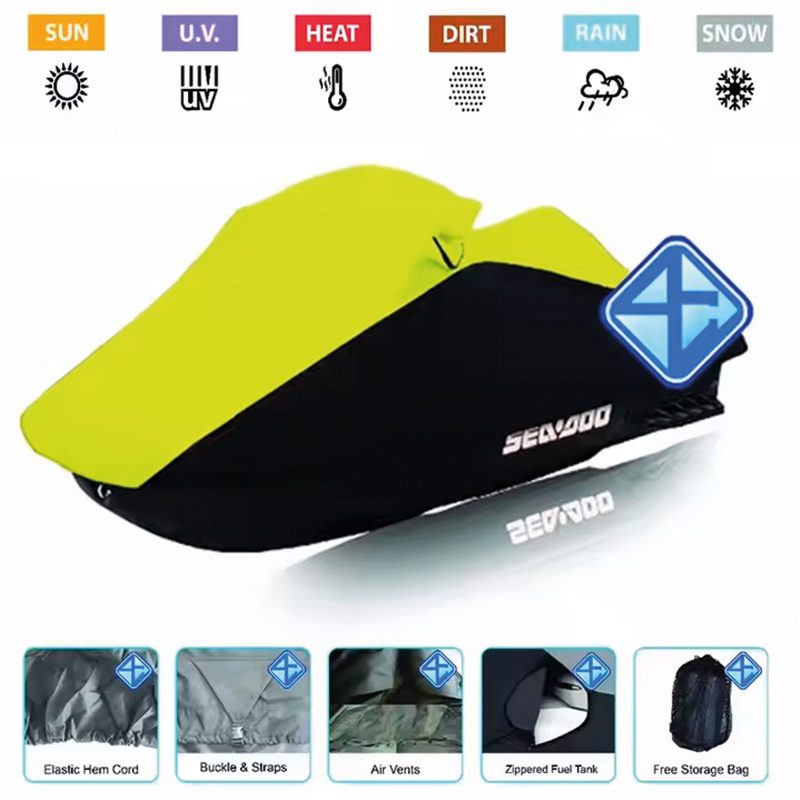 Housse moto personnalisée en tissu imperméable avec logo imprimé pour protection extérieure professionnelle