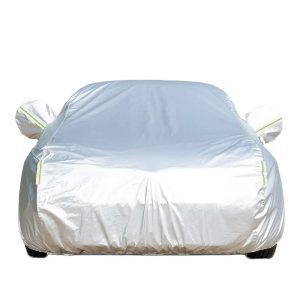 Housse voiture personnalisée publicitaire en tissu imperméable couvrant entièrement une voiture pour visibilité professionnelle