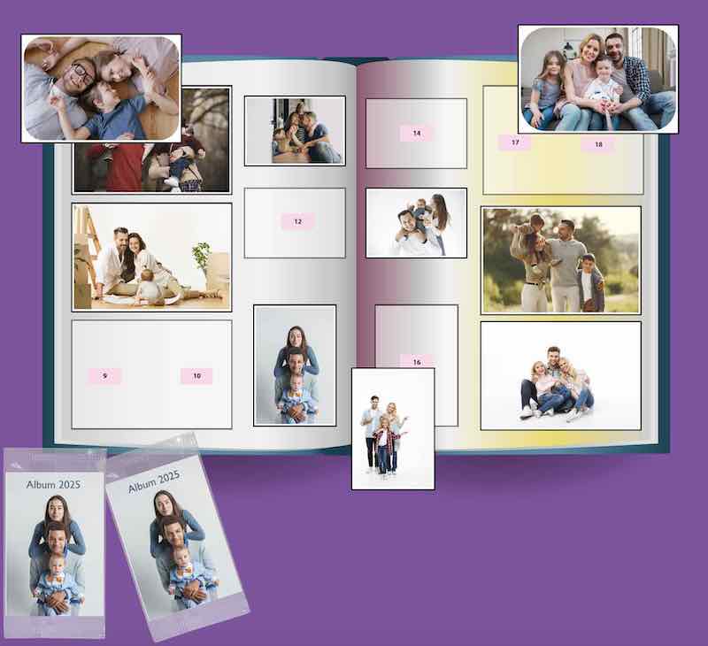 brochure album autocollant personnalisé pour une image de marque