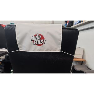 Têtière publicitaire tissu personnalisée avec élastique pour siège