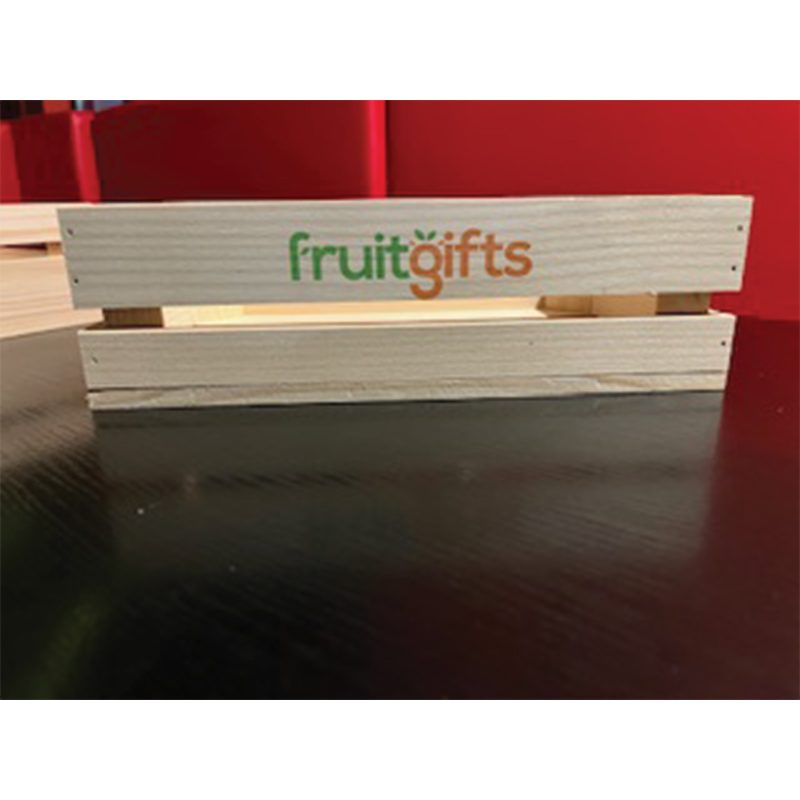 Caisson bois personnalisé avec impression pour stand et salon