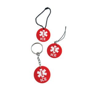 Porte-clés urgence NFC personnalisé avec accès rapide aux informations médicales et contacts d’urgence