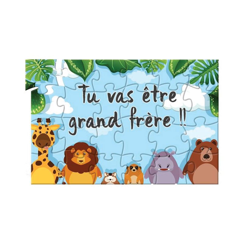 Puzzle photo personnalisé grand format avec visuel et logo sur mesure