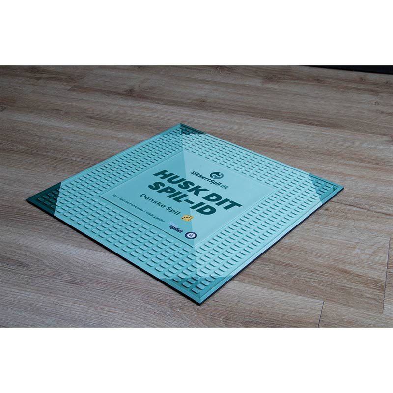 Tapis publicitaire en caoutchouc personnalisé avec logo d'entreprise