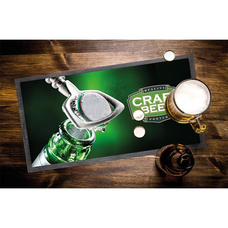 Tapis de bar personnalisé antidérapant avec visuel sur mesure
