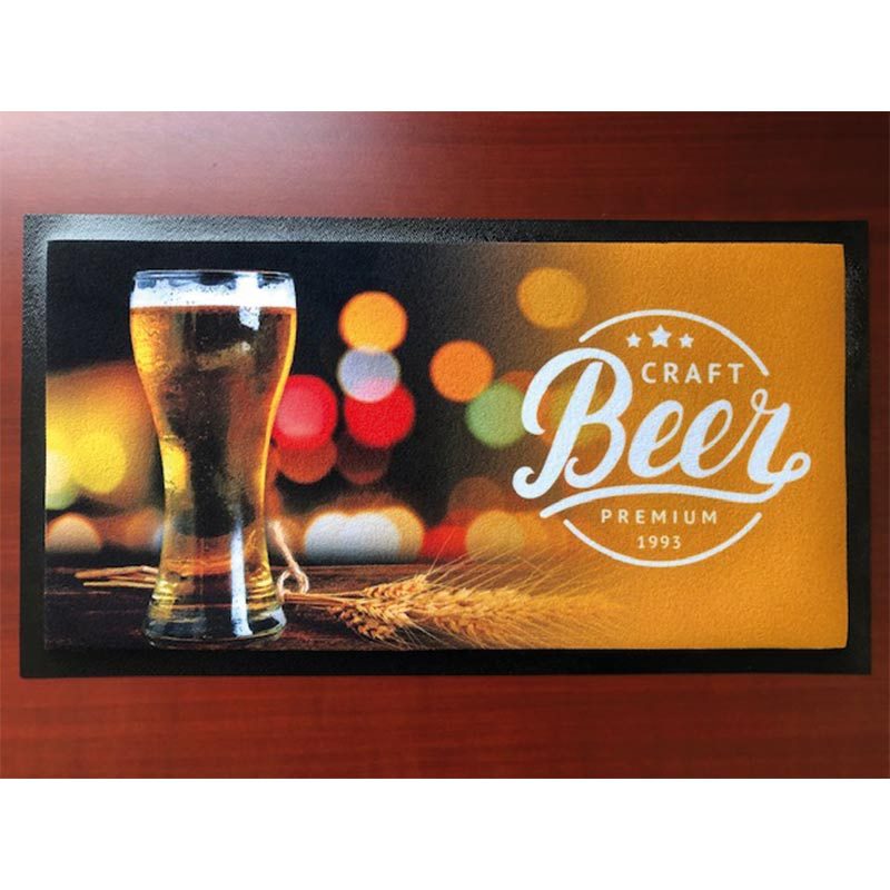Tapis de bar personnalisé professionnel fabriqué pour la communication de marque