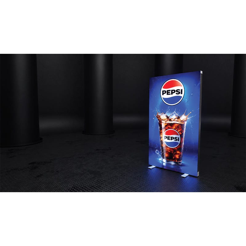 Stand lumineux pliable 2 faces