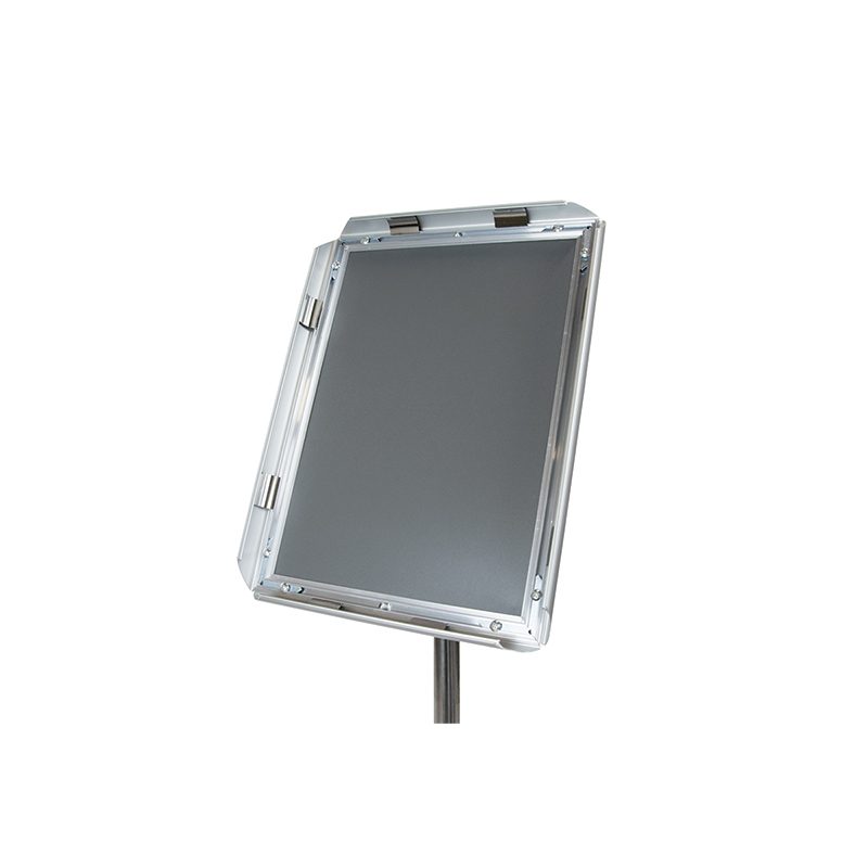 Chevalet porte-menu sur pied personnalisé avec hauteur réglable et cadre orientable