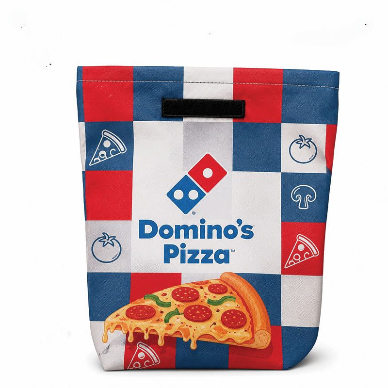 Sac à lunch en couleur personnalisé avec logo d'entreprise imprimé en haute définition