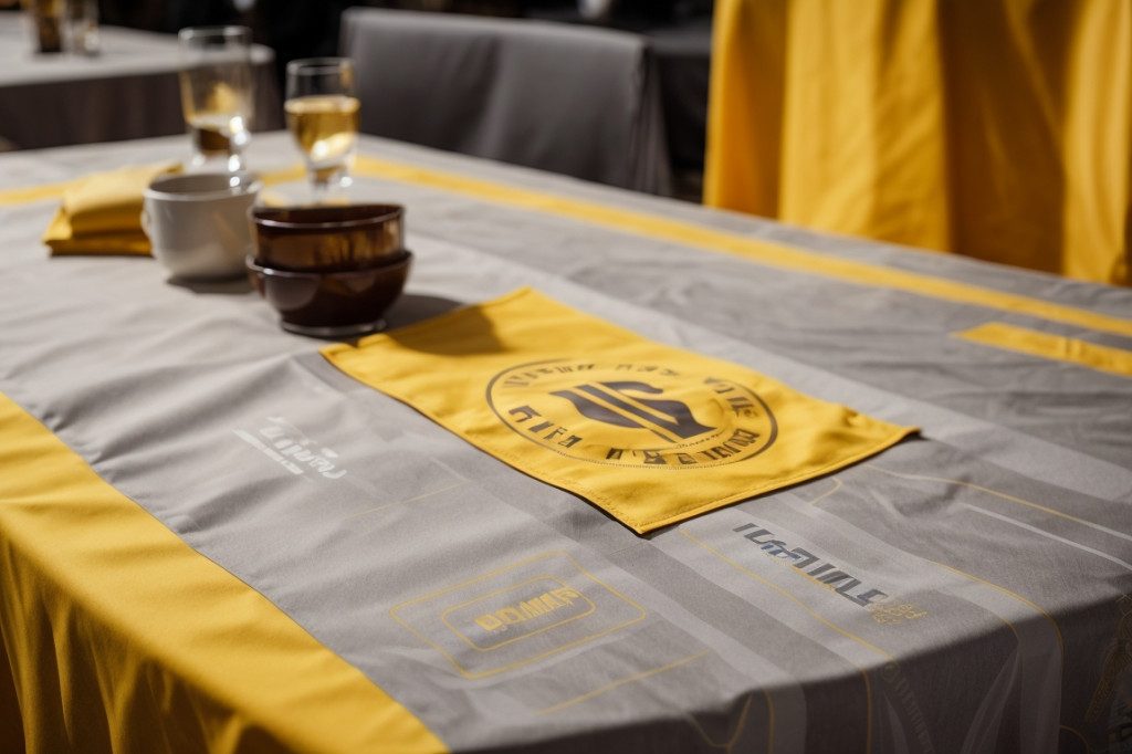 Est-il possible de commander une nappe publicitaire avec une livraison express?