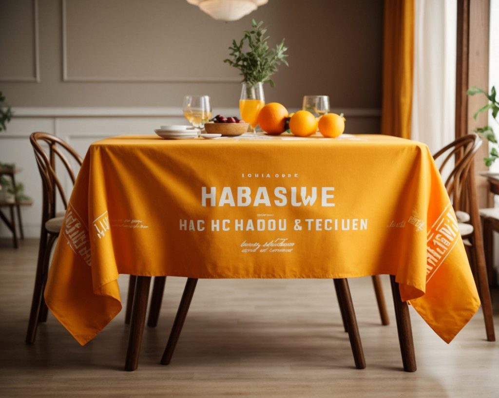 A toalha de mesa de papel personalizada para chamar a atenção