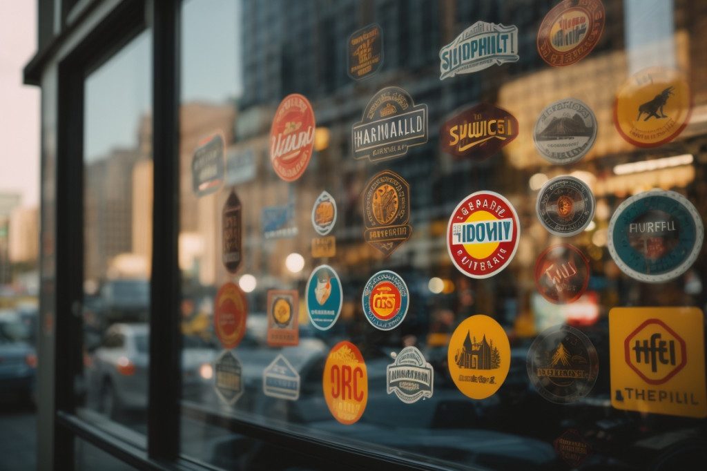 The choice of personalized stickers for optimal visibility