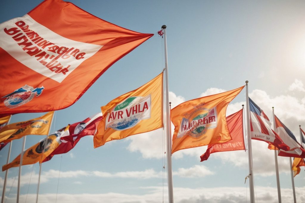 Wind flag : support publicitaire très accrocheur