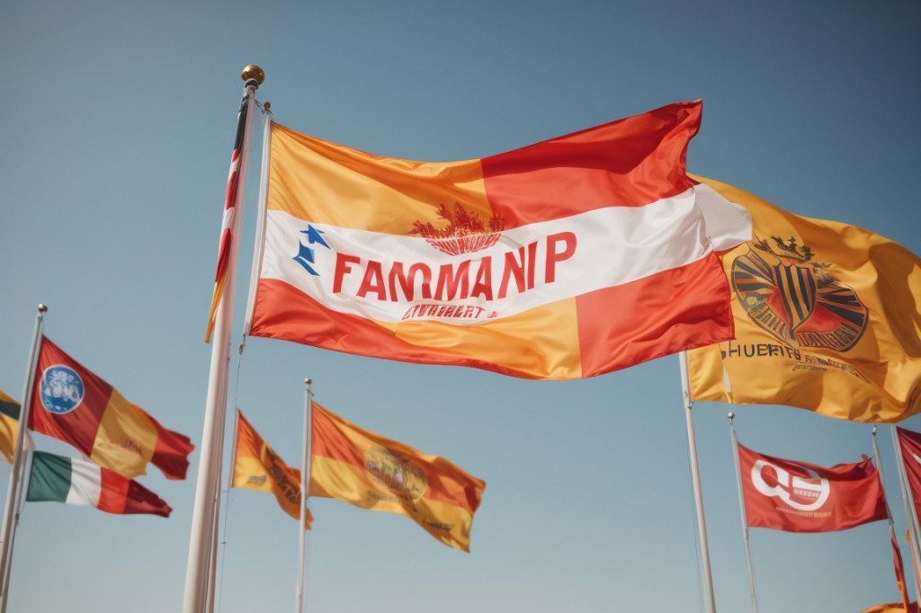 Drapeau personnalisé pour assurer la promotion de vos actions de communication