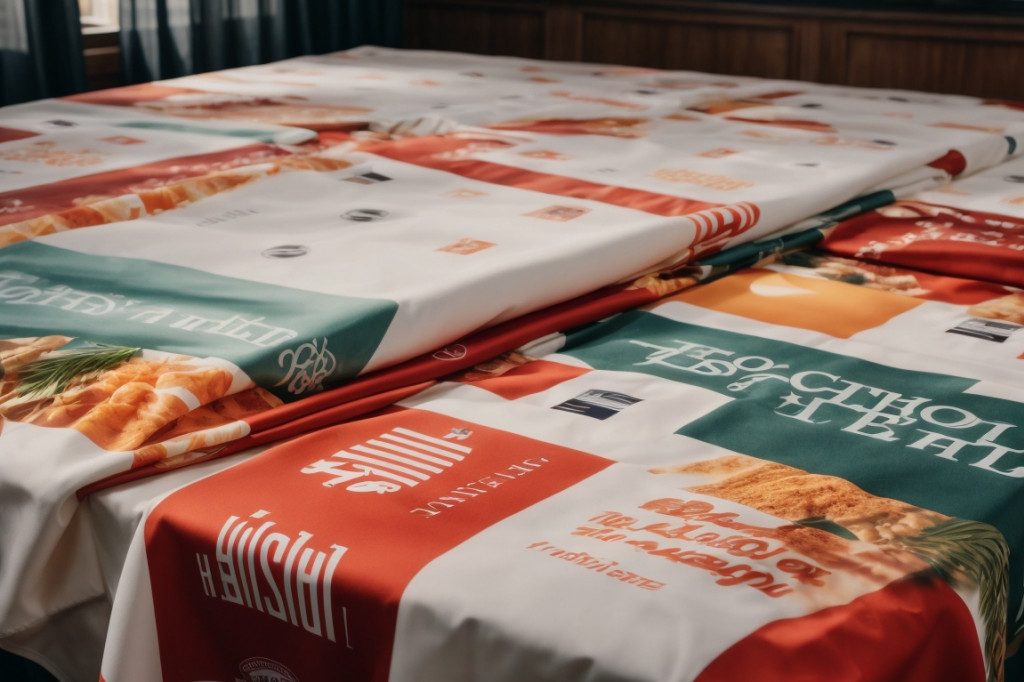 Nappes Personnalisées avec Logos - Île-de-France - Commandez Votre Nappe Unique en Ligne!