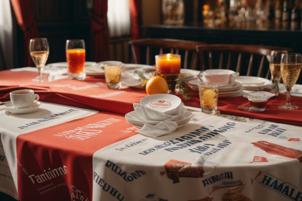 Personnalisez votre nappe imprimée avec votre logo en Nouvelle-Aquitaine | Nappes personnalisées avec Logo