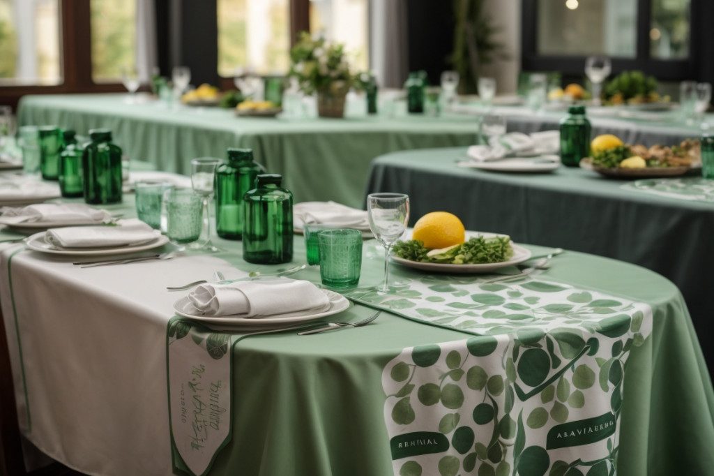 Commandez votre nappe personnalisée avec logo en Bretagne - Découvrez vos options, trouvez votre fabricant et connaissez vos coûts !