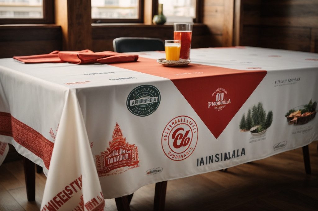 Nappes publicitaires haut de gamme en Corse - Achetez votre nappe personnalisée auprès du meilleur fournisseur !