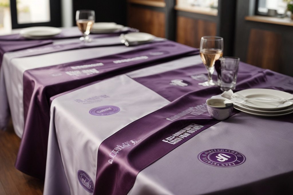 Personnalisez votre nappe avec votre logo - Service de Nappe Personnalisée à Auvergne-Rhône-Alpes