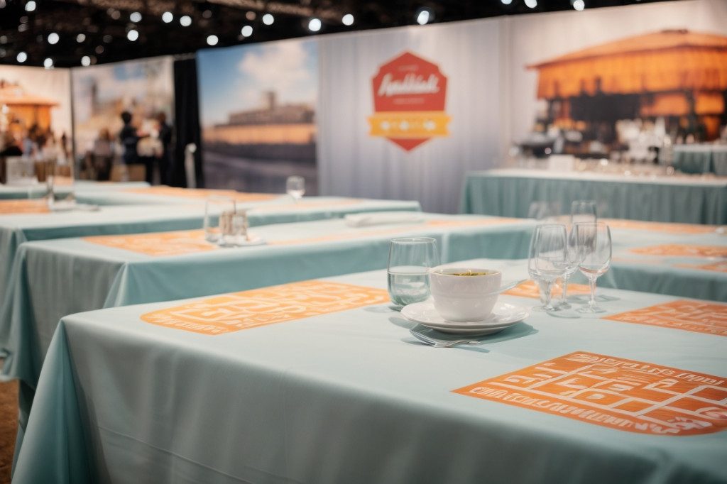 Reklámterítő szolgáltatás logóval Île-de-France-ban | Minőségi reklámterítők nyomtatása Párizsban és Ile-de-France-ban