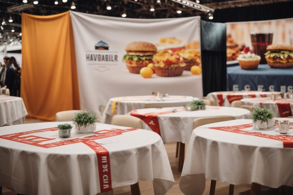 Trouvez la nappe logo parfaite en Normandie : Découvrez notre large sélection de nappes logo personnalisées !