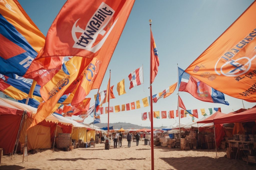 Drapeaux publicitaires « plume »: zoom sur cet outil marketing