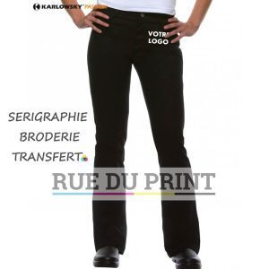 Pantaloni pubblicitari da donna Tina 65% poliestere, 35% cotone, irrestringibile, 270 g/m² Vestibilità comoda grazie a Dow XLA®