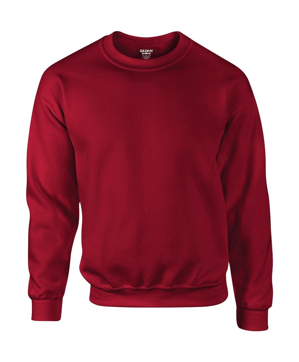 Sweatshirt publicité col en bord côte 325 g/m2 (White: 306 g/m2)  50% coton, 50% polyester open end  manches montées