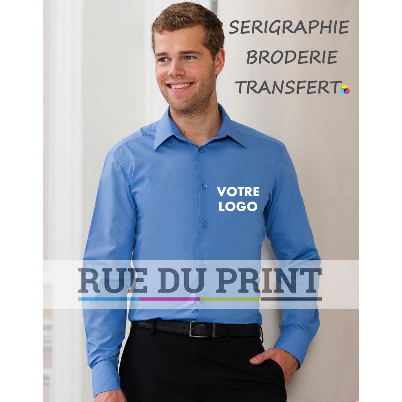 Camisa de popelín para hombre.