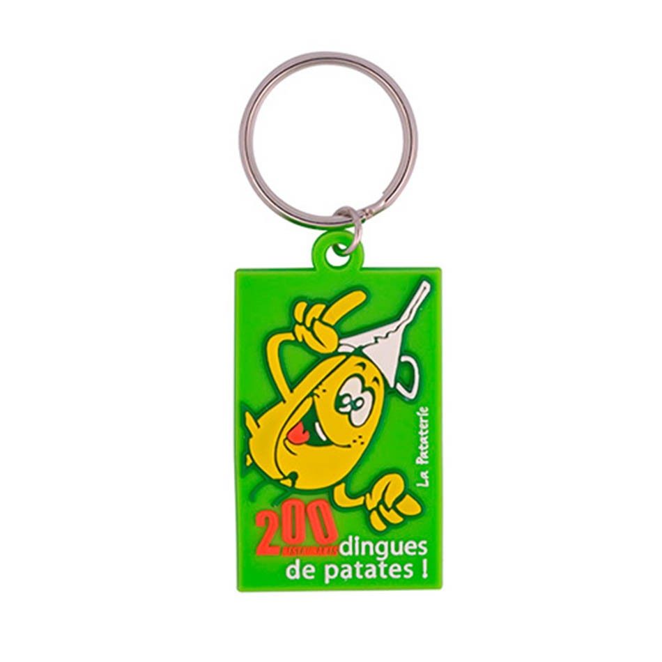 Porte-clés PVC SOUPLE 2D 2 FACES