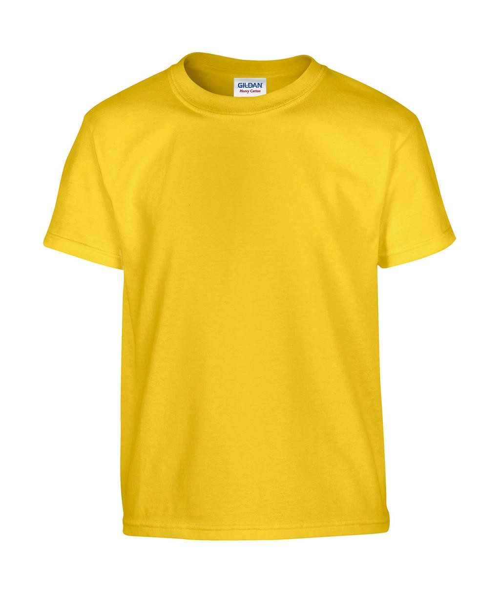 Tee-shirt personnalisable jaune face jeune 185 g/m² (White: 175 g/m²)  100% coton jersey (Ash: 99% coton, 1% polyester; Sports G