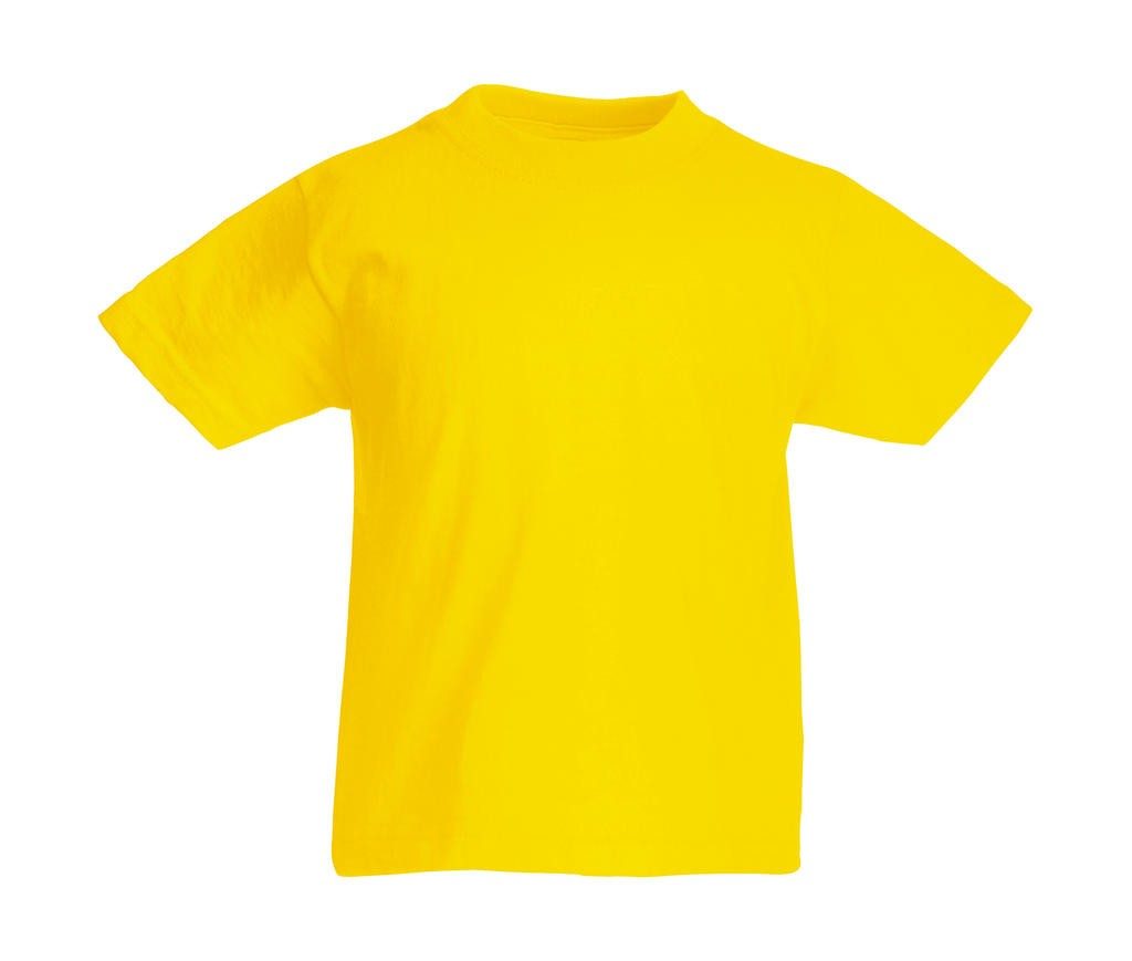 Tee-shirt personnalisé jaune dos enfant coupe ample 165 g/m² (White: 150 g/m²)  100% coton (fil Belcoro®)  Heather Grey: 97% cot