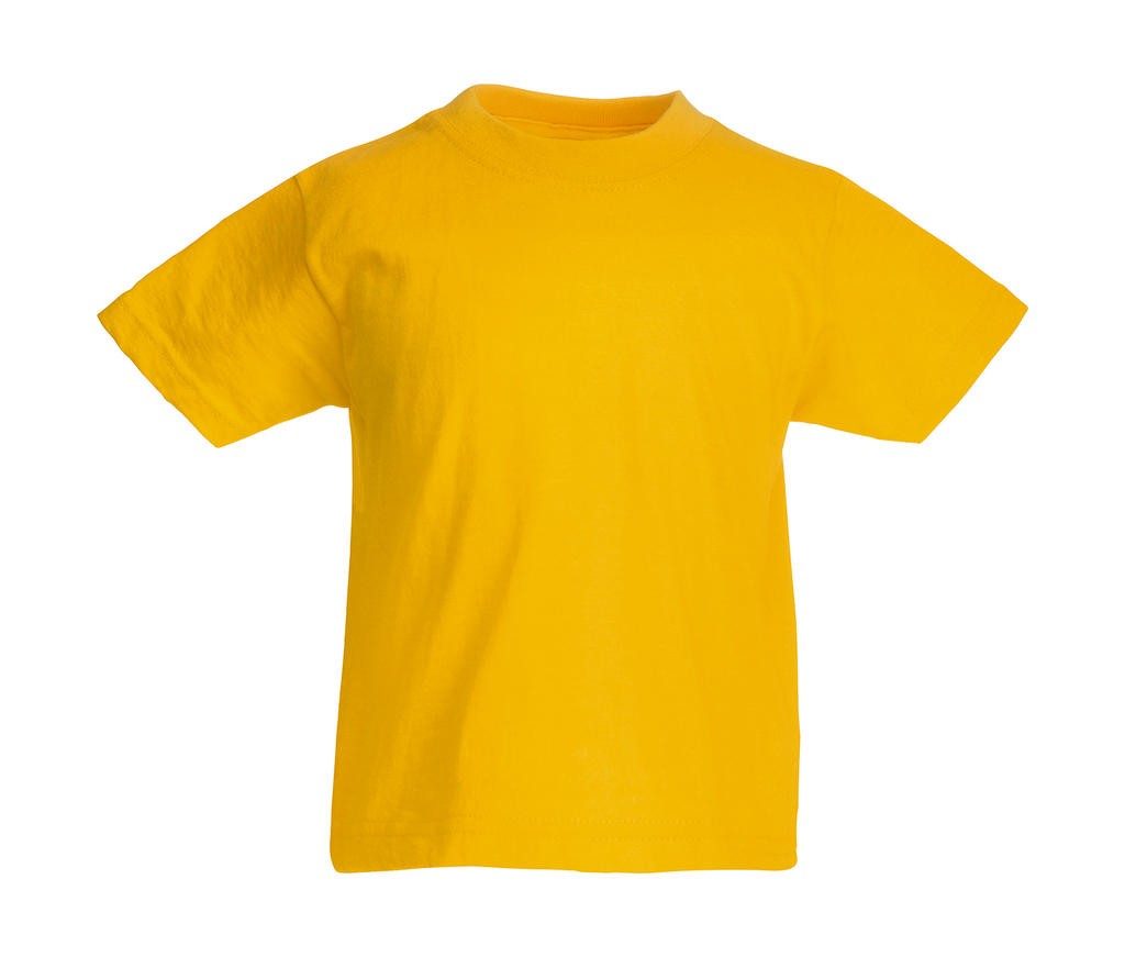 Tee-shirt publicitaire tournesol dos enfant coupe ample 165 g/m² (White: 150 g/m²)  100% coton (fil Belcoro®)  Heather Grey: 97%