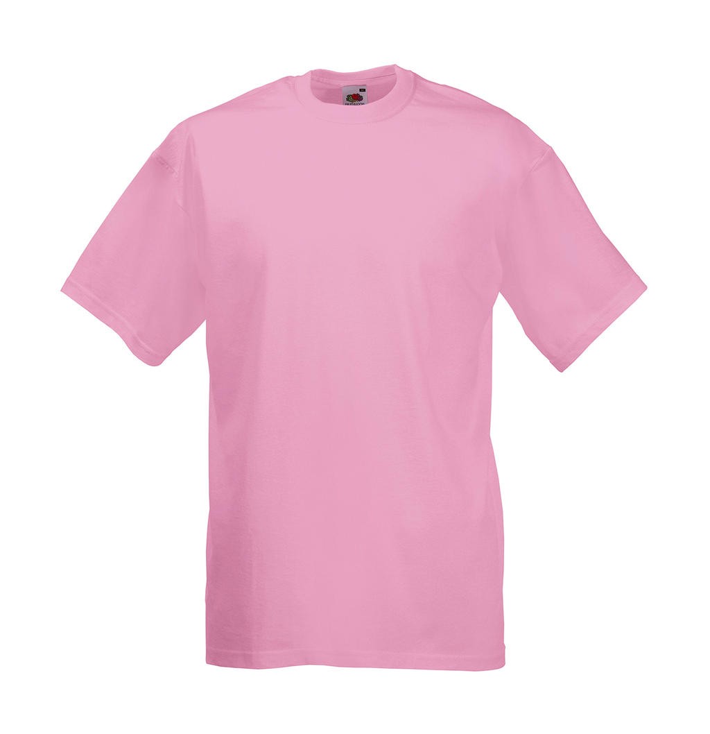 Camiseta personalizada rosa claro Conforto 165 g/m² (Branco: 160 g/m²) 100% algodão (fio Belcoro®) (Cinza: 99% algodão, 1% poliéster