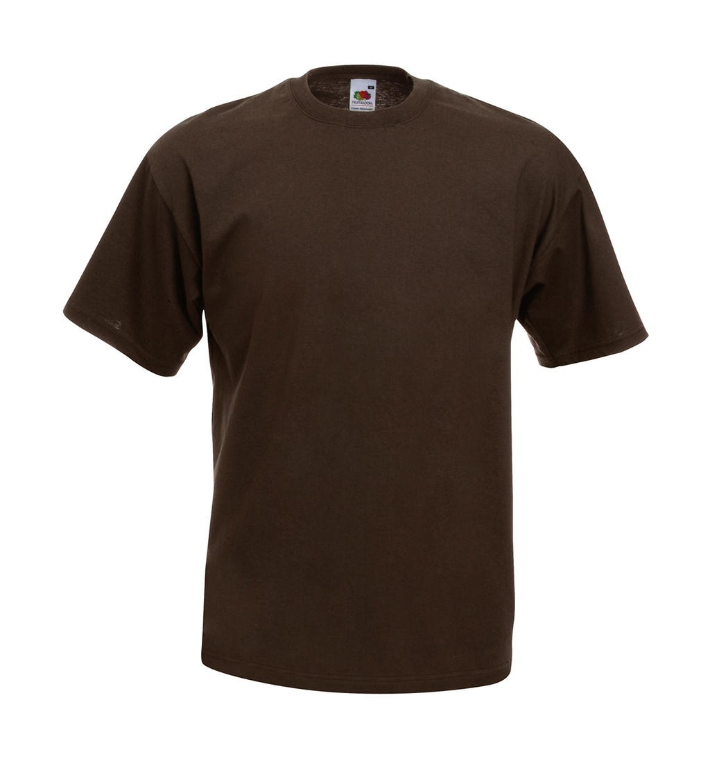 Camiseta publicitária Chocolate Face Comfort 165 g/m² (Branco: 160 g/m²) 100% algodão (fio Belcoro®) (Cinza: 99% algodão, 1% poliéster