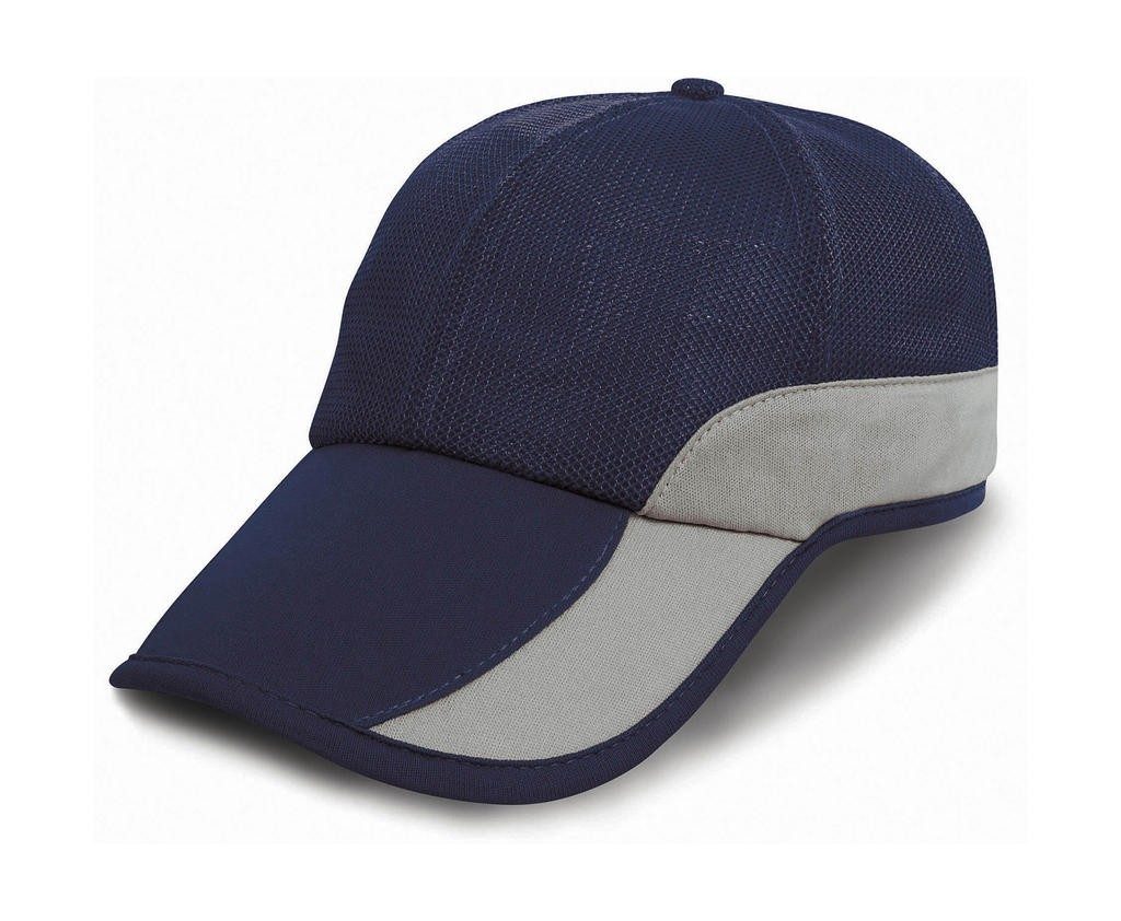 Casquette publicitaire Pic 320 g/m2 100% polyester insertions en maille sur la couronne 6 panneaux