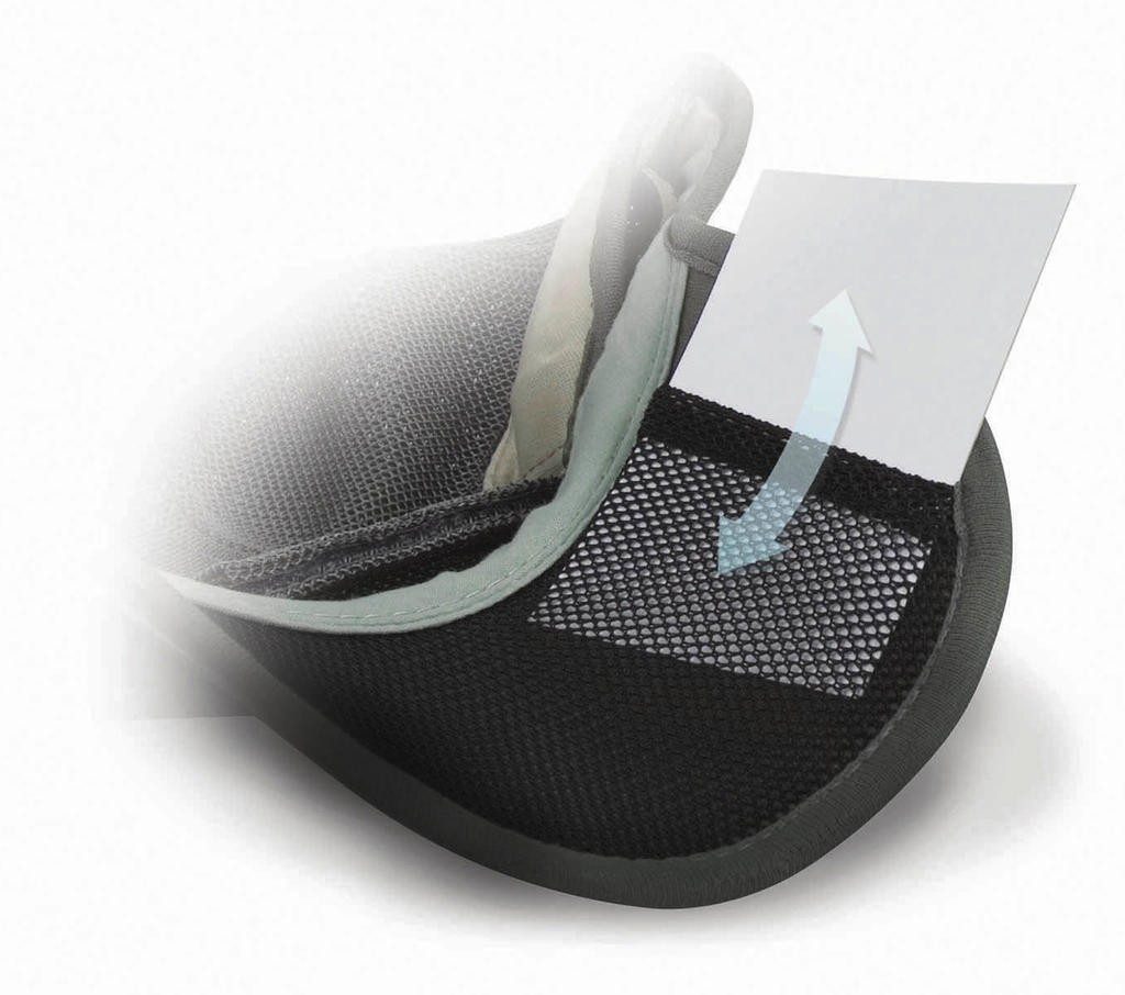 Casquette publicité Pic 320 g/m2 100% polyester insertions en maille sur la couronne 6 panneaux