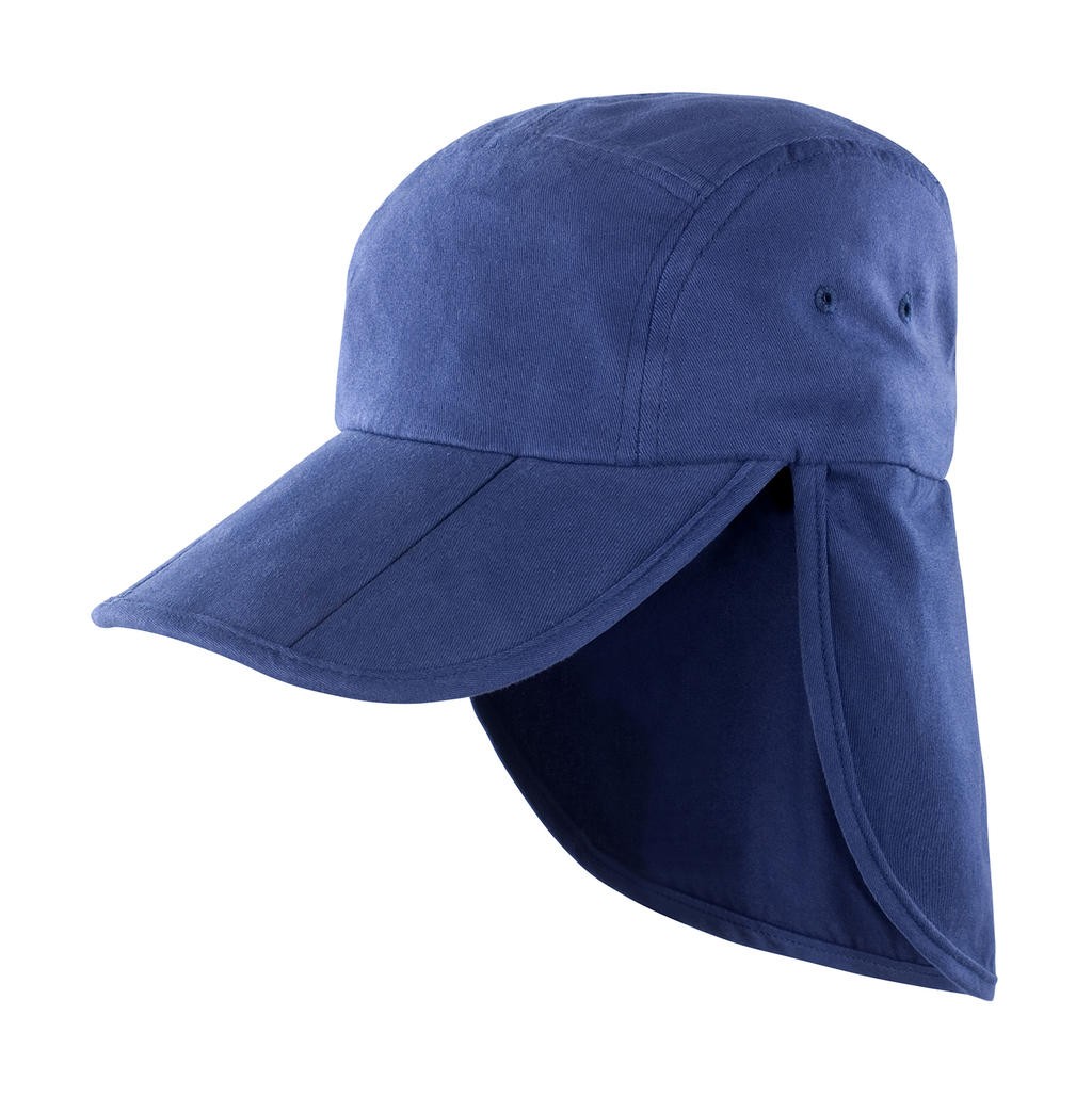 Cappello pubblicitario del legionario 100% cotone felpato 3 pannelli 2 occhielli su ciascun lato