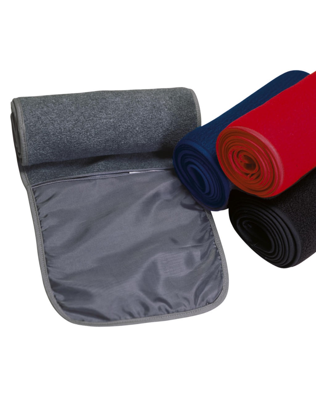 Cachecol publicitário com bolso 280 g/m2 100% poliéster polar anti-fiapos