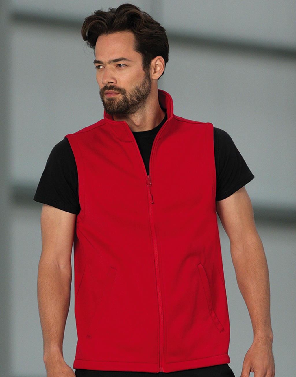 Personalisierte ärmellose Weste für Herren, DWR 315 g/m², 100 % Polyester außen, Mikrofleece innen bietet hervorragende Atmungsaktivität