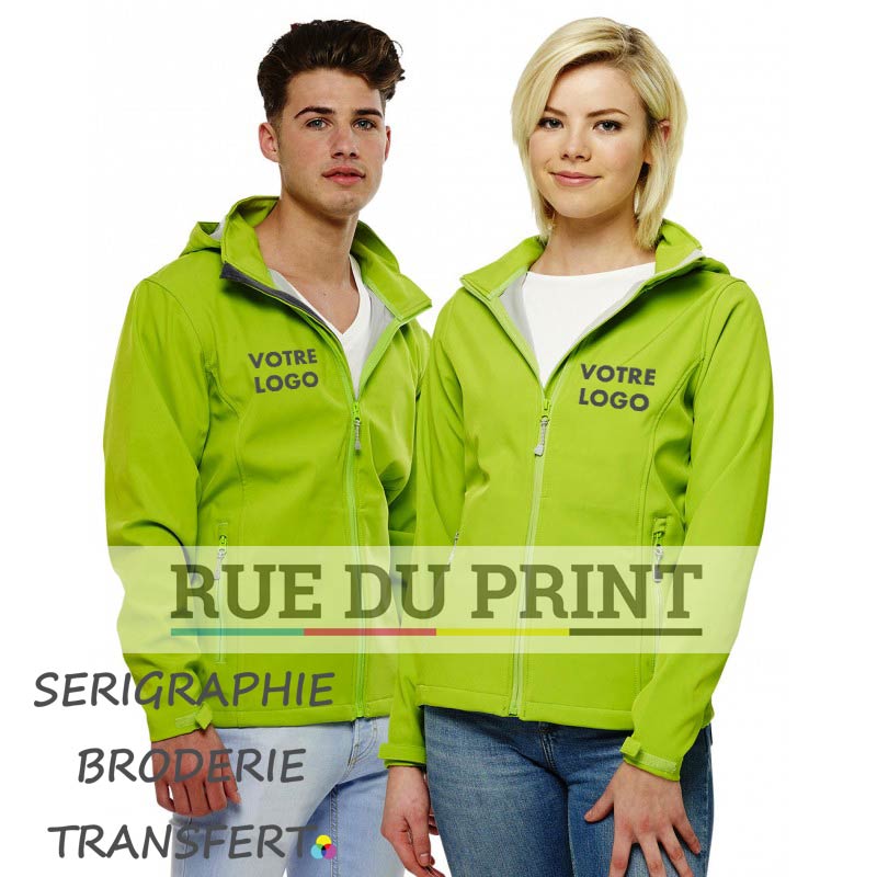 Arley női reklámkabát 100% poliészter softshell anyagból, könnyű és könnyen hordható, vízlepergető