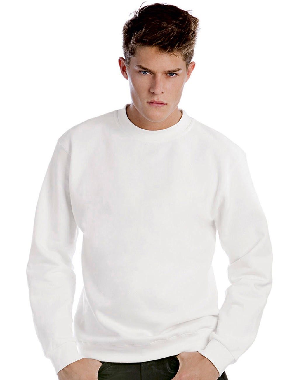 Sweat shirt publicitaire ras de cou 280 g/m2 80% coton peigné ringspun, 20% polyester manches set-in col bord côte