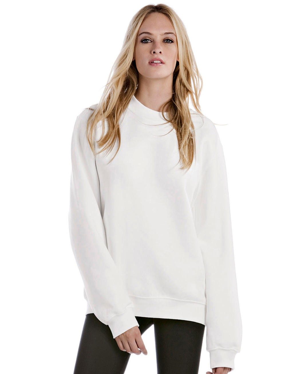 Sweat shirt personnalisable ras de cou 280 g/m2 80% coton peigné ringspun, 20% polyester manches set-in col bord côte