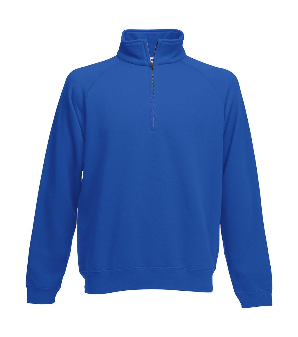 Sweat shirt personnalisé zip ras de cou 280 g/m2 80% coton (fil Belcoro®), 20% polyester fermeture à glissière couverte pour f