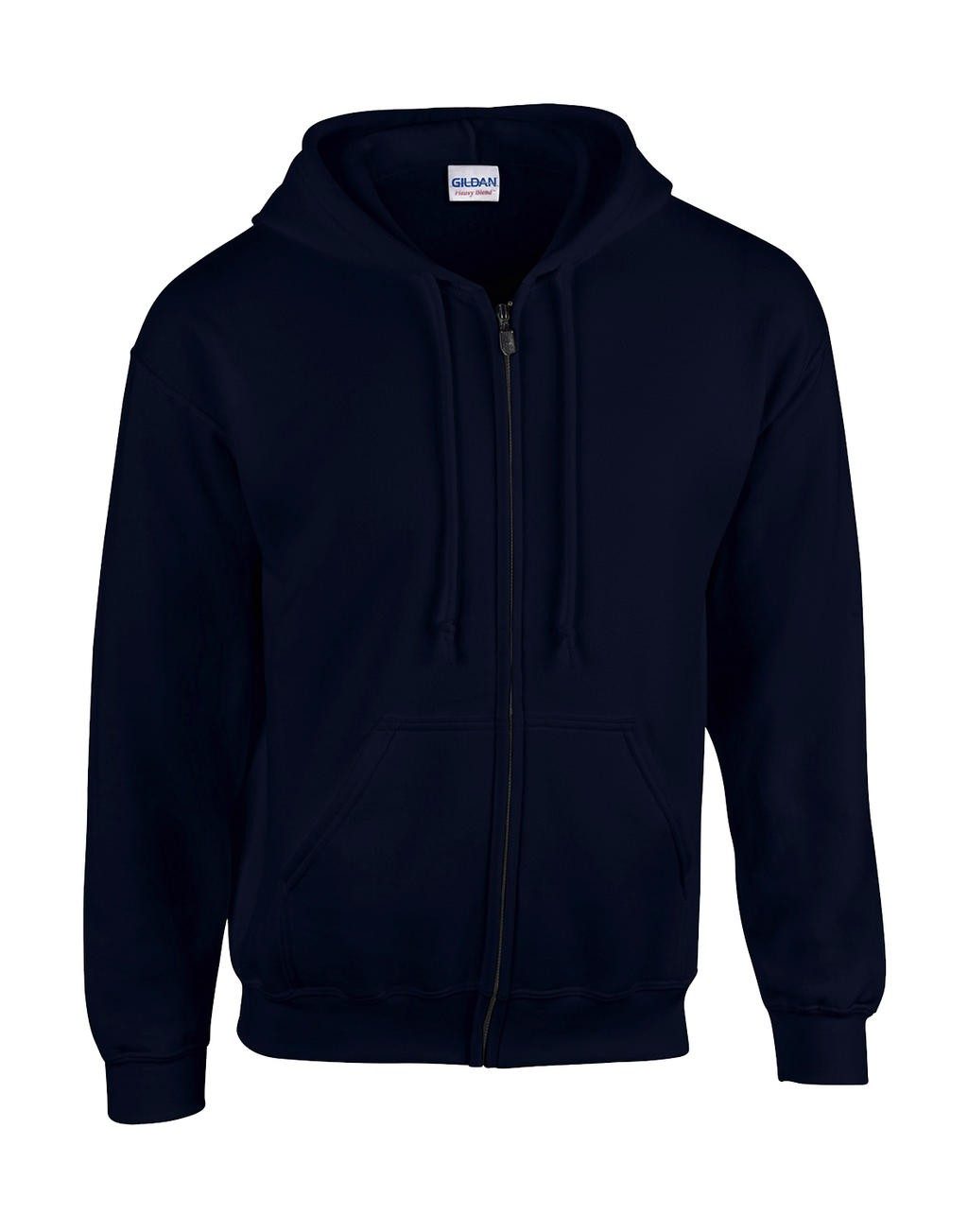 Sweat shirt personnalisable zip manches set-in 270 g/m² (White: 255 g/m²) 50% coton, 50% polyester coton cardé
