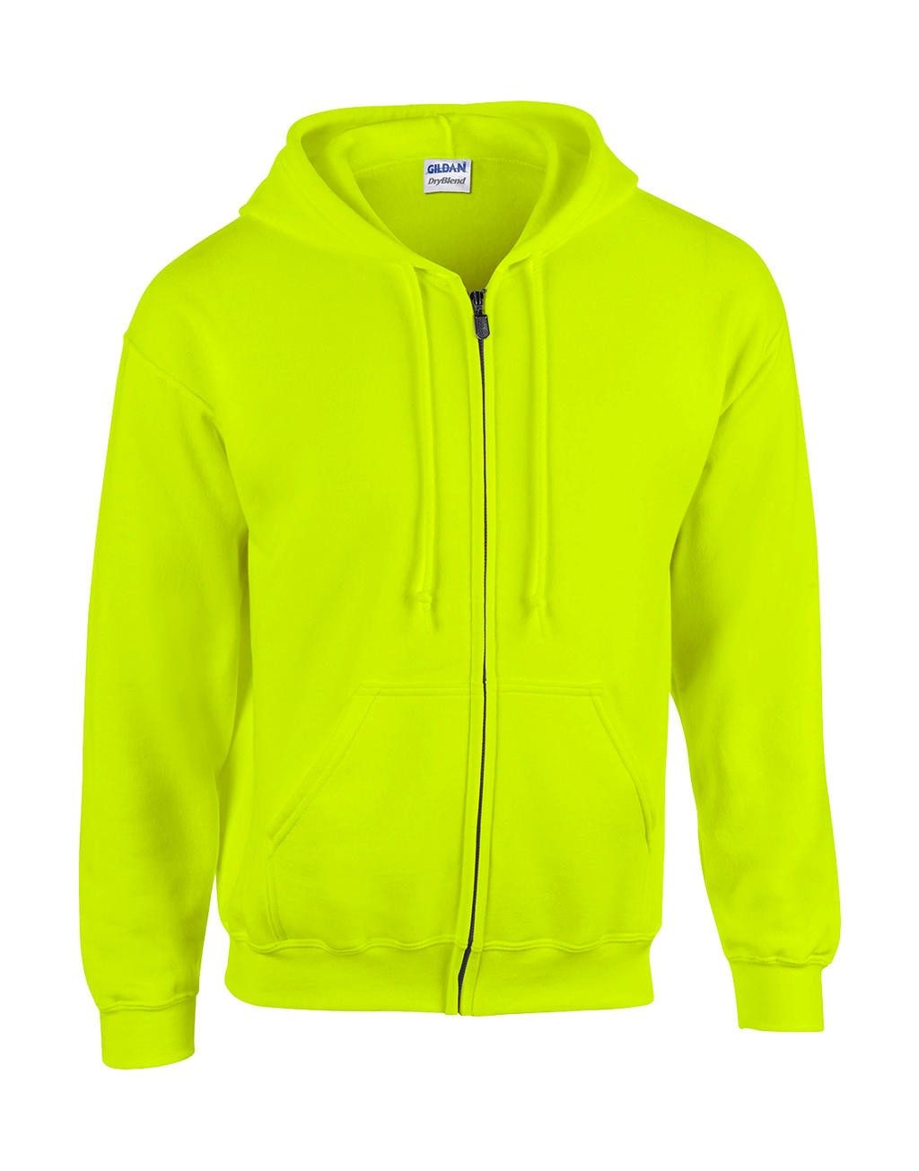 Sweat shirt personnalisé zip manches set-in 270 g/m² (White: 255 g/m²) 50% coton, 50% polyester coton cardé